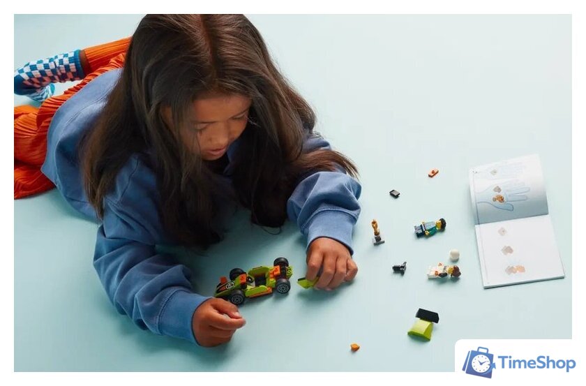 Конструктор LEGO City 60399 Зеленый гоночный автомобиль - Изображение №7 — Интернет-магазин Time-Shop