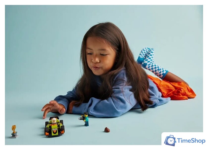 Конструктор LEGO City 60399 Зеленый гоночный автомобиль - Изображение №6 — Интернет-магазин Time-Shop