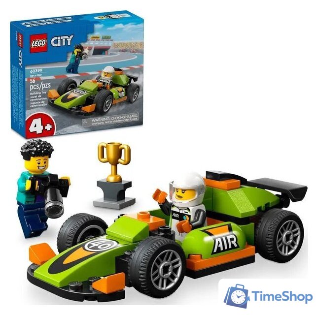 Конструктор LEGO City 60399 Зеленый гоночный автомобиль - Изображение №2 — Интернет-магазин Time-Shop