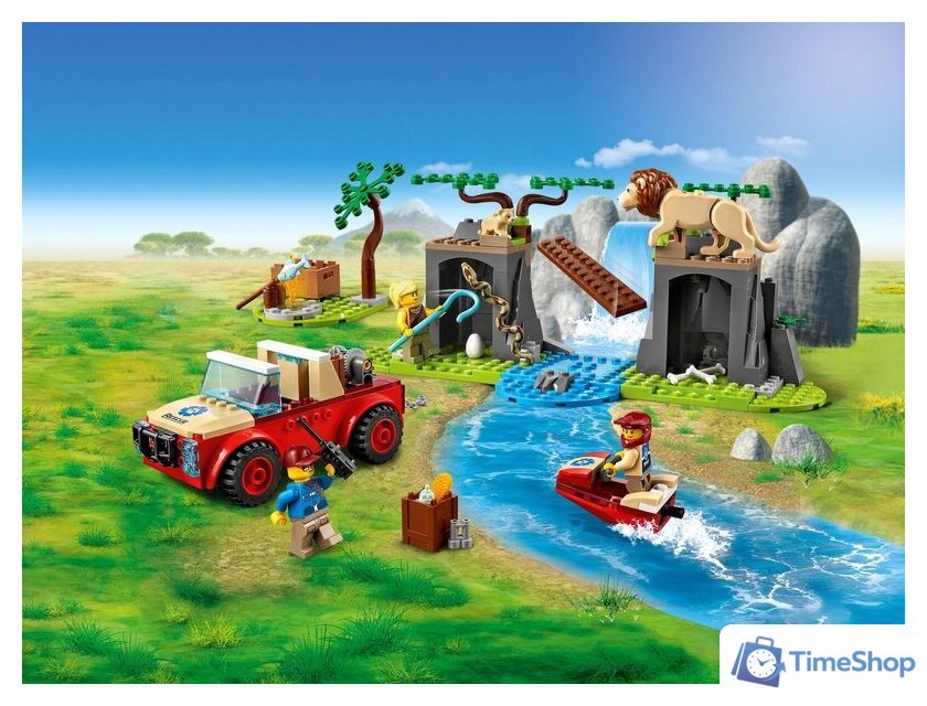 Конструктор LEGO City 60301 Спасательный внедорожник для зверей - Изображение №29 — Интернет-магазин Time-Shop