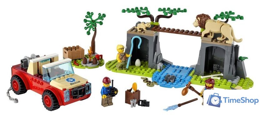 Конструктор LEGO City 60301 Спасательный внедорожник для зверей - Изображение №3 — Интернет-магазин Time-Shop
