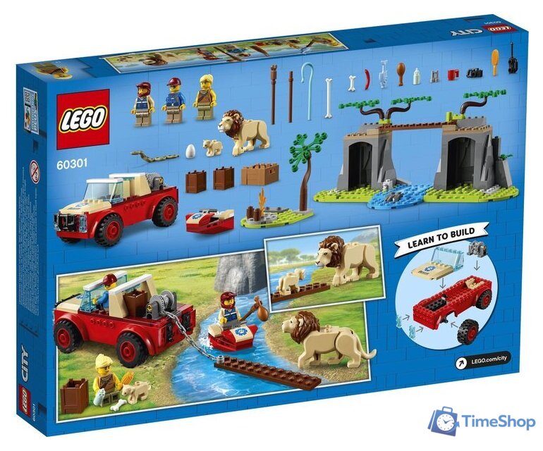 Конструктор LEGO City 60301 Спасательный внедорожник для зверей - Изображение №2 — Интернет-магазин Time-Shop