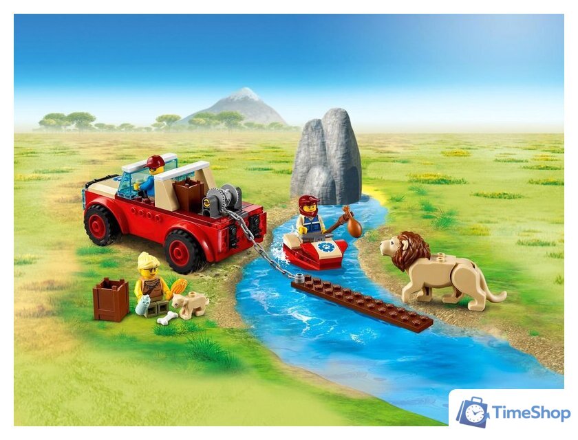 Конструктор LEGO City 60301 Спасательный внедорожник для зверей - Изображение №30 — Интернет-магазин Time-Shop