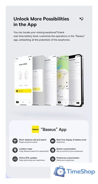 Наушники Baseus Bowie WM02 (черный) - Изображение №9 — Интернет-магазин Time-Shop