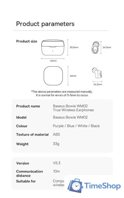 Наушники Baseus Bowie WM02 (черный) - Изображение №11 — Интернет-магазин Time-Shop