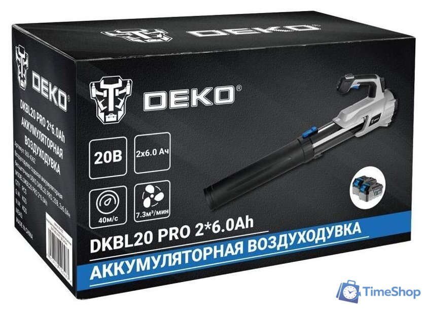 Ручная воздуходувка Deko DKBL20 Pro 063-4362 (с 2-мя АКБ) - Изображение №8 — Интернет-магазин Time-Shop