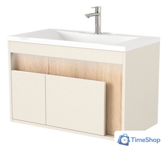  Дабер Тумба под умывальник 016 WeltWasser Deilbach 7517-60 Т16.6W.0.18_light (с подсветкой, бежевый/дуб бардолино) - Изображение №1 — Интернет-магазин Time-Shop