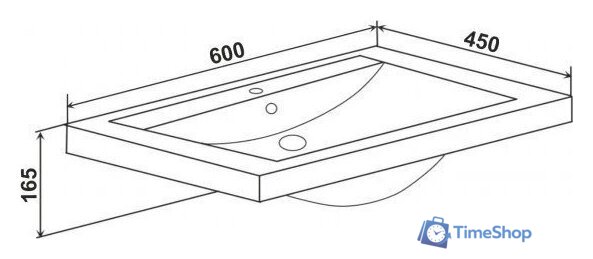  Runo Тумба с умывальником Стокгольм 60 + Como 60 (подвесная) - Изображение №7 — Интернет-магазин Time-Shop