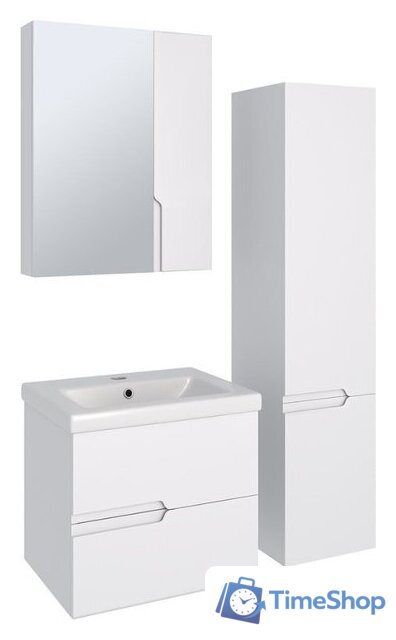  Runo Тумба с умывальником Стокгольм 60 + Como 60 (подвесная) - Изображение №6 — Интернет-магазин Time-Shop