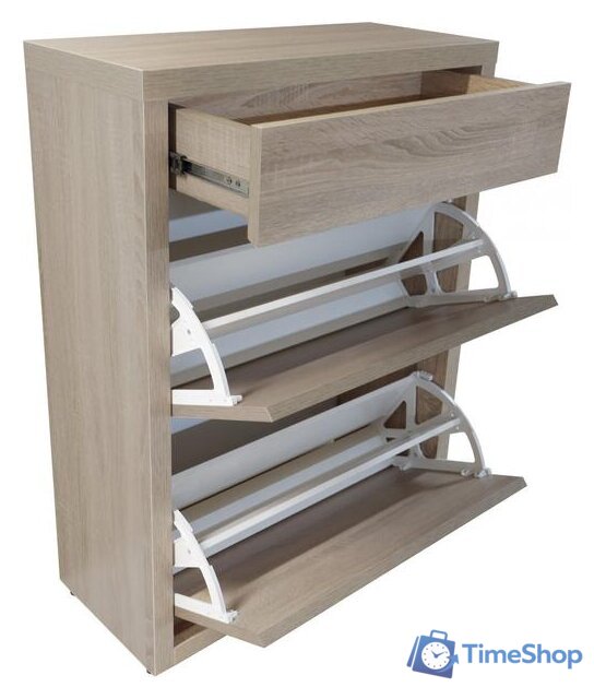 Тумба для обуви Анрат Элана 2.70ш дуб сонома - Изображение №3 — Интернет-магазин Time-Shop