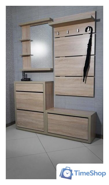 Тумба для обуви Анрат Элана 2.70ш дуб сонома - Изображение №4 — Интернет-магазин Time-Shop