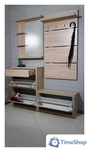 Тумба для обуви Анрат Элана 2.70ш дуб сонома - Изображение №5 — Интернет-магазин Time-Shop