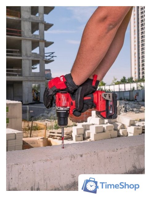 Ударная дрель-шуруповерт Milwaukee M18 M18BLPDRC-202C 4933492822 (с 2-мя АКБ 2 Ач, кейс) - Изображение №4 — Интернет-магазин Time-Shop