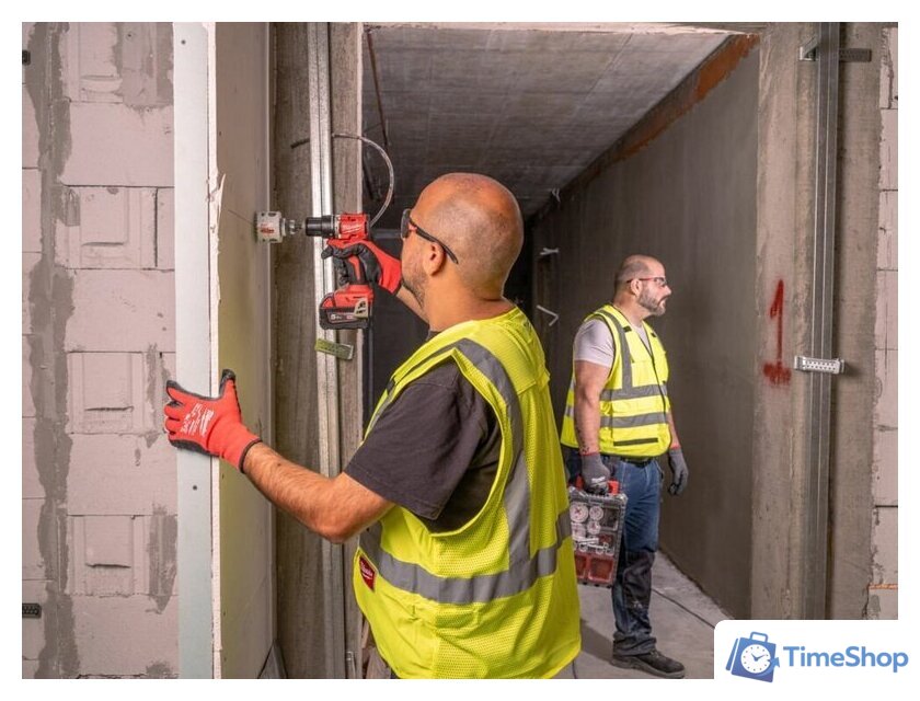 Ударная дрель-шуруповерт Milwaukee M18 M18BLPDRC-202C 4933492822 (с 2-мя АКБ 2 Ач, кейс) - Изображение №7 — Интернет-магазин Time-Shop