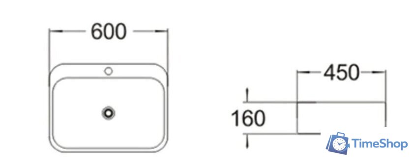 Умывальник SantiLine SL-2108 - Изображение №2 — Интернет-магазин Time-Shop
