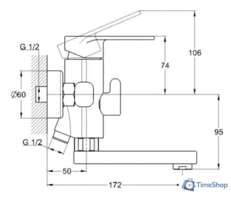 Смеситель Econoce EC0391 - Изображение №5 — Интернет-магазин Time-Shop
