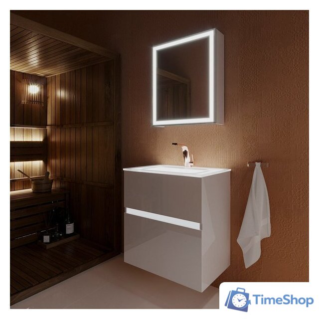  Lauter Тумба под умывальник Emma 60 (белый глянец) - Изображение №6 — Интернет-магазин Time-Shop