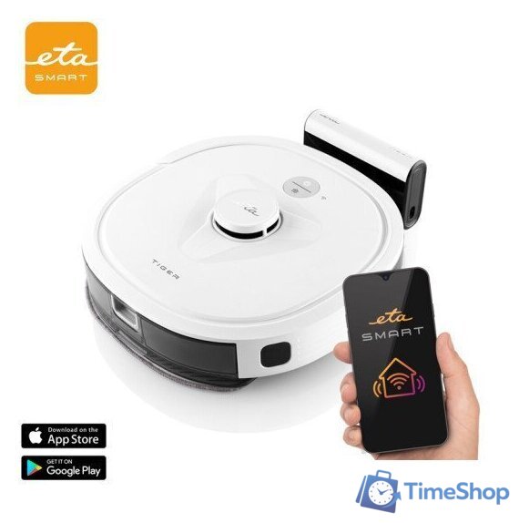 Робот-пылесос ETA Tiger 4242 90000 (белый) - Изображение №3 — Интернет-магазин Time-Shop