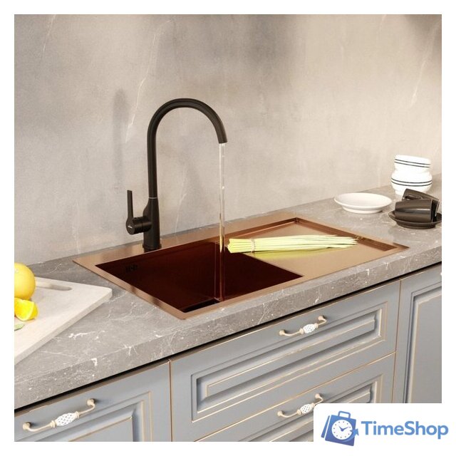 Кухонная мойка Mixline Pro 552921 (бронза, с сифоном) - Изображение №4 — Интернет-магазин Time-Shop