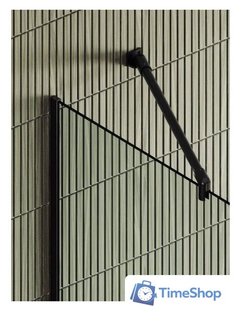 Душевая стенка MaybahGlass 195x79 MGD-726-6у (прозрачное стекло/черный) - Изображение №3 — Интернет-магазин Time-Shop