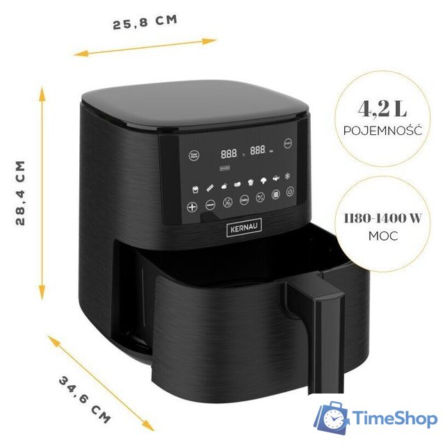 Аэрогриль (аэрофритюрница) Kernau KSAF 414 EB - Изображение №2 — Интернет-магазин Time-Shop