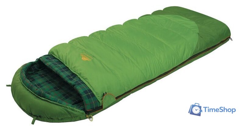Спальный мешок AlexikA Siberia Plus 230 (левая молния, зеленый) - Изображение №1 — Интернет-магазин Time-Shop