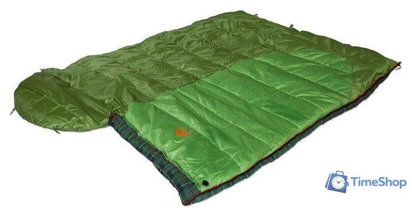 Спальный мешок AlexikA Siberia Plus 230 (левая молния, зеленый) - Изображение №6 — Интернет-магазин Time-Shop