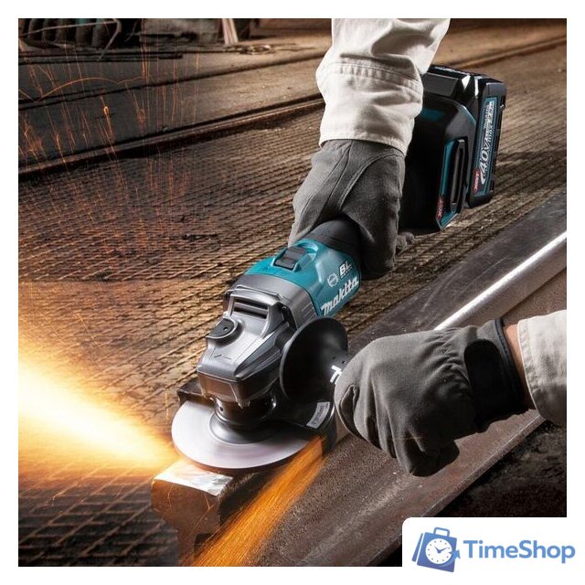 Угловая шлифмашина Makita GA005GM201 (с 2-мя АКБ) - Изображение №20 — Интернет-магазин Time-Shop