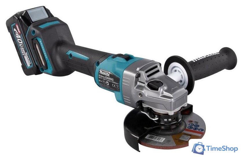 Угловая шлифмашина Makita GA005GM201 (с 2-мя АКБ) - Изображение №5 — Интернет-магазин Time-Shop