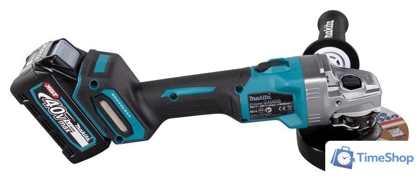 Угловая шлифмашина Makita GA005GM201 (с 2-мя АКБ) - Изображение №7 — Интернет-магазин Time-Shop