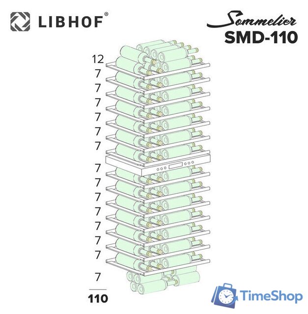 Винный шкаф Libhof Sommelier SMD-110 slim black - Изображение №14 — Интернет-магазин Time-Shop