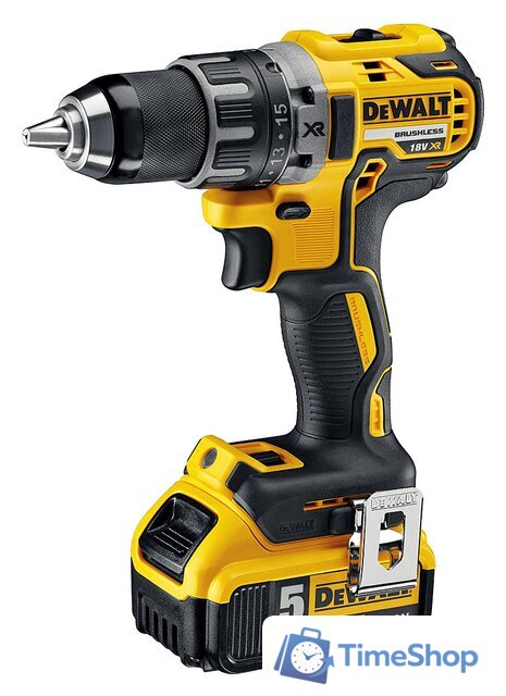 Дрель-шуруповерт DeWalt DCD791P2 (с 2-мя АКБ 5 Ah) - Изображение №2 — Интернет-магазин Time-Shop