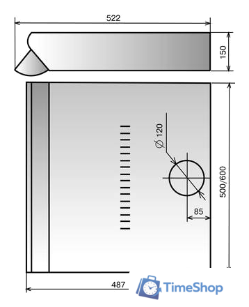 Кухонная вытяжка Elikor Davoline 60П-290-П3Л (крем) - Изображение №2 — Интернет-магазин Time-Shop