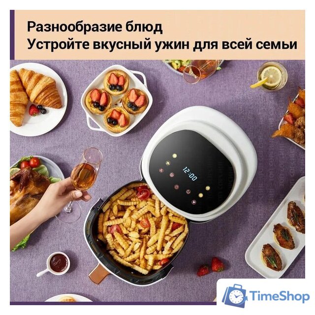Аэрогриль (аэрофритюрница) KaringBee JD689 (белый) - Изображение №4 — Интернет-магазин Time-Shop