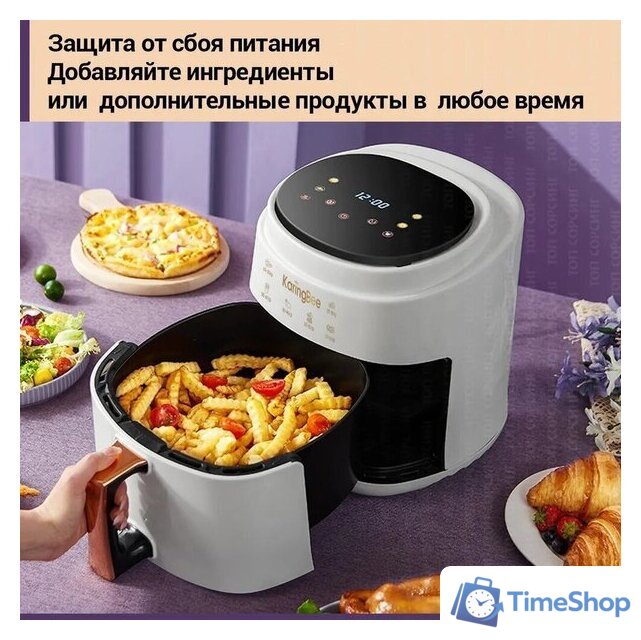 Аэрогриль (аэрофритюрница) KaringBee JD689 (белый) - Изображение №7 — Интернет-магазин Time-Shop