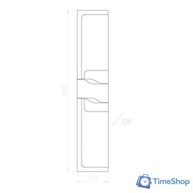  Onika Шкаф-пенал Веронэлла 35.10 У 403563 - Изображение №2 — Интернет-магазин Time-Shop