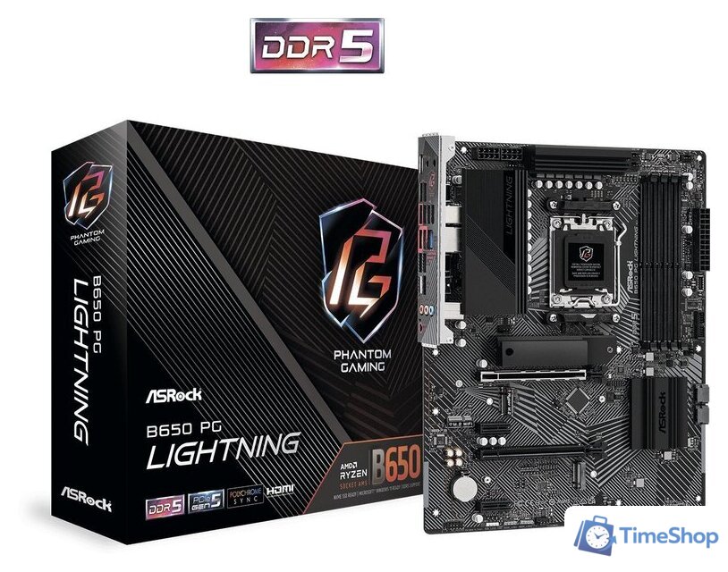 Материнская плата ASRock B650 PG Lightning - Изображение №2 — Интернет-магазин Time-Shop