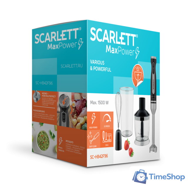 Погружной блендер Scarlett SC-HB42F96 - Изображение №10 — Интернет-магазин Time-Shop