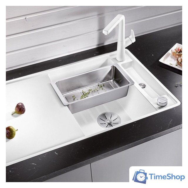Кухонная мойка Blanco Axia III 5 S-F 523234 (белый, стеклянная доска) - Изображение №4 — Интернет-магазин Time-Shop