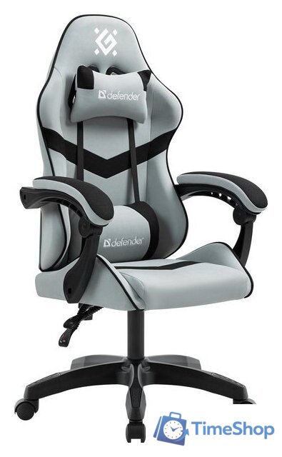 Игровое (геймерское) кресло Defender Savage (серый/черный) - Изображение №1 — Интернет-магазин Time-Shop