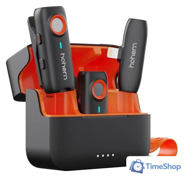 Радиосистема Hohem MIC-01 Lightning (2TX+1RX, черный) - Изображение №1 — Интернет-магазин Time-Shop