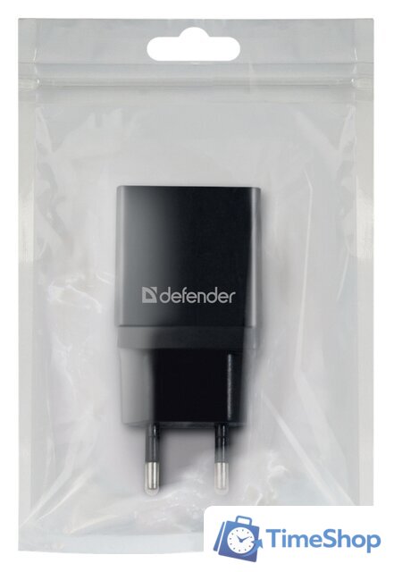 Сетевое зарядное Defender EPA-10 (черный) - Изображение №3 — Интернет-магазин Time-Shop