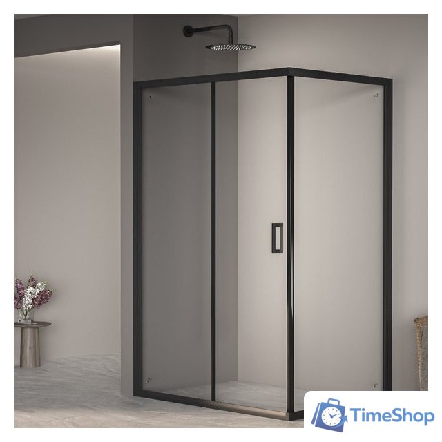 Душевой уголок RGW PA-245B 410824580-14 80x100 (черный/прозрачное стекло) - Изображение №1 — Интернет-магазин Time-Shop