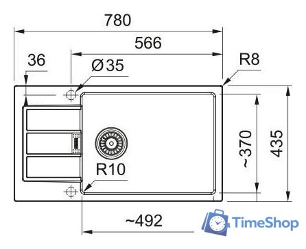 Кухонная мойка Franke Sirius 2.0 Slim S2D 611-78 XL 143.0671.691 (бежевый) - Изображение №2 — Интернет-магазин Time-Shop