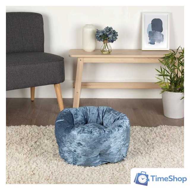 Лежак Scruffs Velvet 660740 (синий) - Изображение №3 — Интернет-магазин Time-Shop