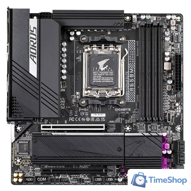 Материнская плата Gigabyte B650M Aorus Elite (rev. 1.0) - Изображение №1 — Интернет-магазин Time-Shop