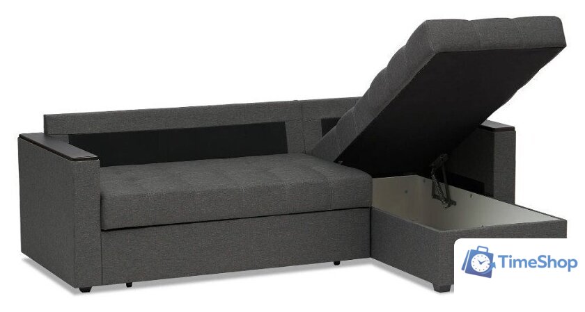 Диван Mio Tesoro Атланта Лайт 111 (Savana Grey/Ecostile Chocolate) - Изображение №7 — Интернет-магазин Time-Shop