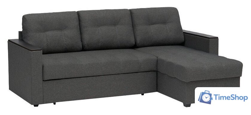 Диван Mio Tesoro Атланта Лайт 111 (Savana Grey/Ecostile Chocolate) - Изображение №1 — Интернет-магазин Time-Shop