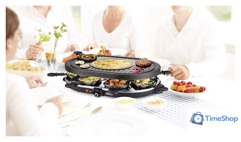 Раклетница Princess 162700 Raclette 8 Oval Grill Party - Изображение №3 — Интернет-магазин Time-Shop