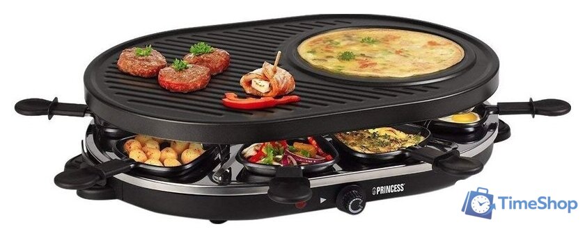 Раклетница Princess 162700 Raclette 8 Oval Grill Party - Изображение №1 — Интернет-магазин Time-Shop
